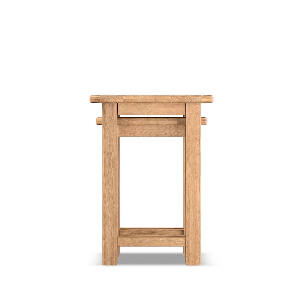 Brennan Natural Solid Oak Nest of 2 Tables 6