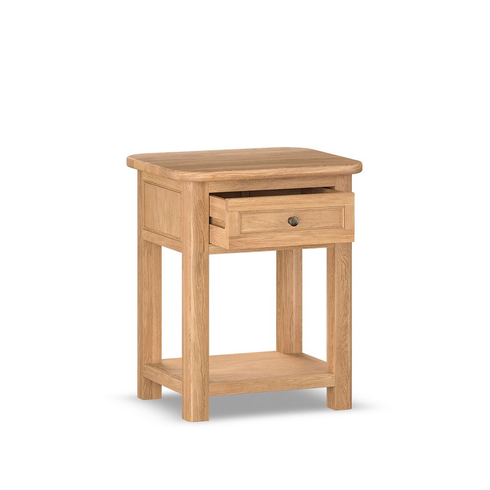Brennan Natural Solid Oak Side Table 4
