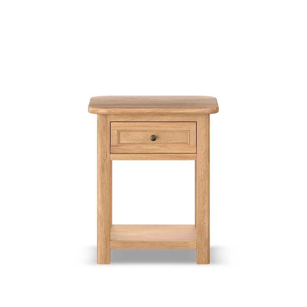 Brennan Natural Solid Oak Side Table 5