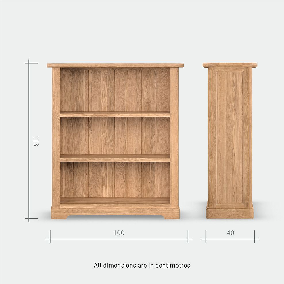 Brennan Natural Solid Oak Small Bookcase 10
