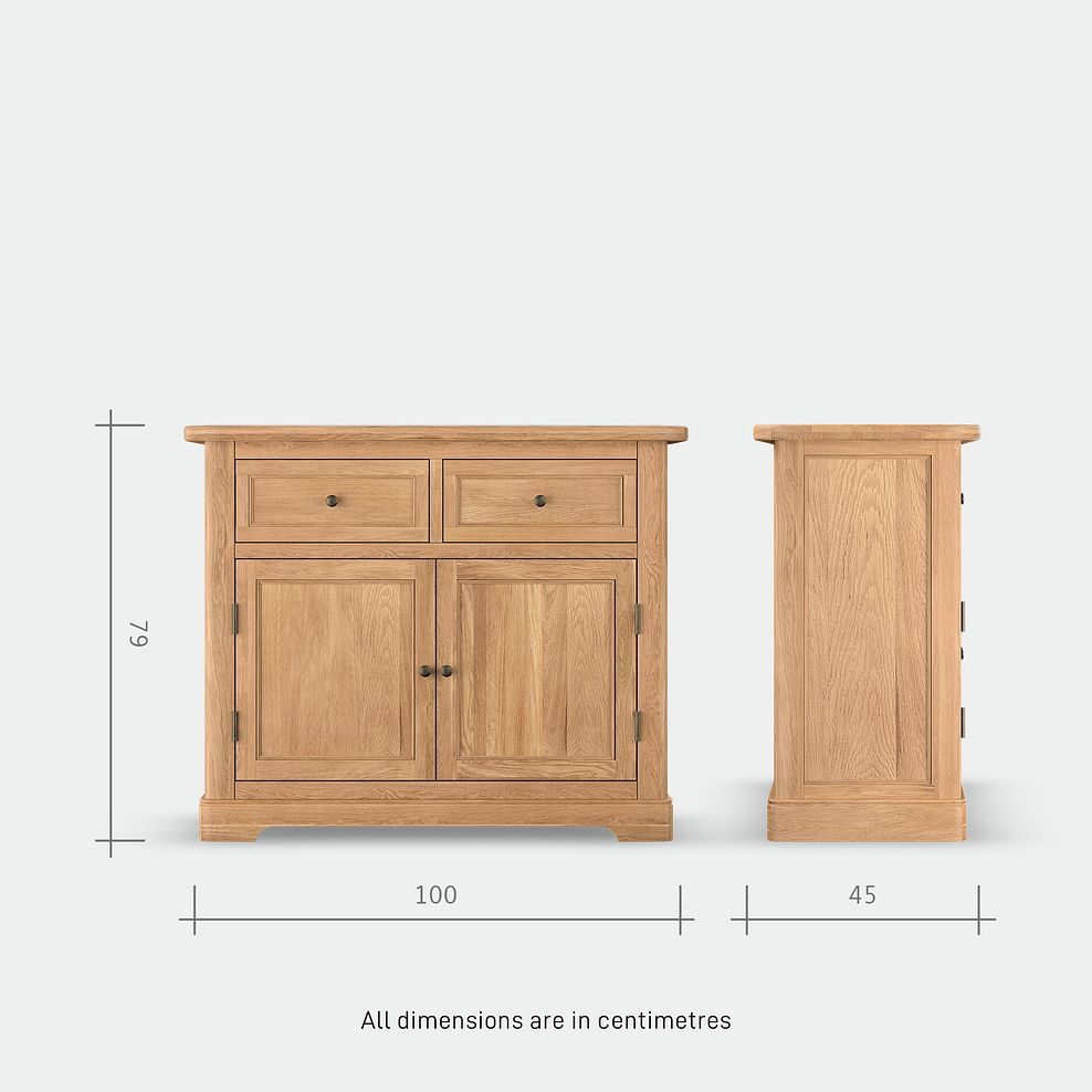 Brennan Natural Solid Oak Small Sideboard 13