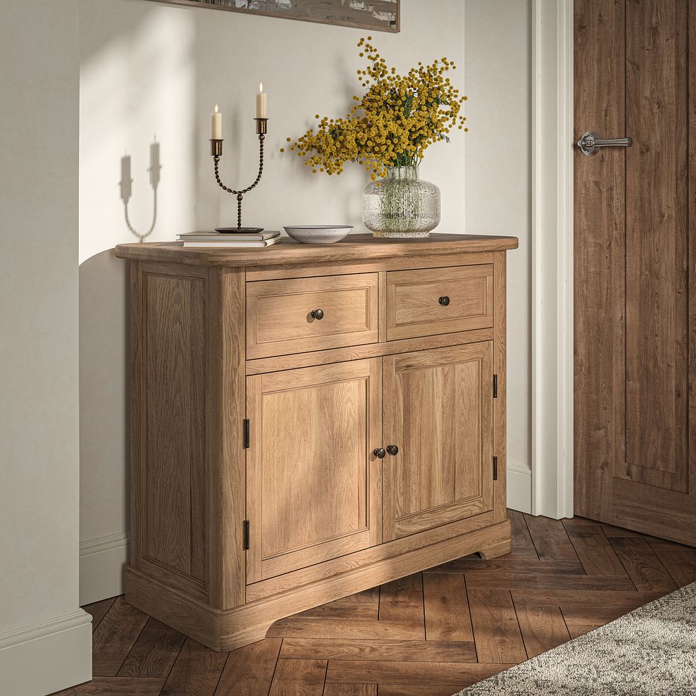Brennan Natural Solid Oak Small Sideboard 2