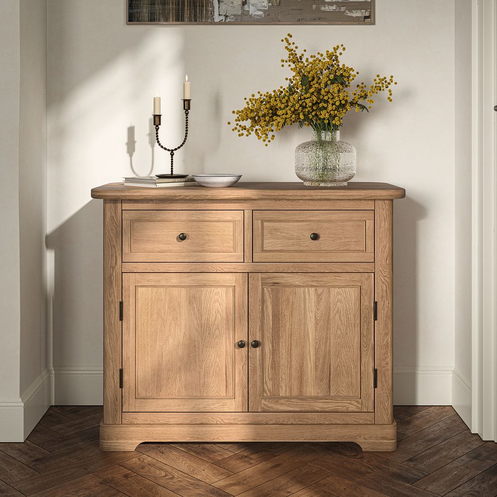 Brennan Natural Solid Oak Small Sideboard 1
