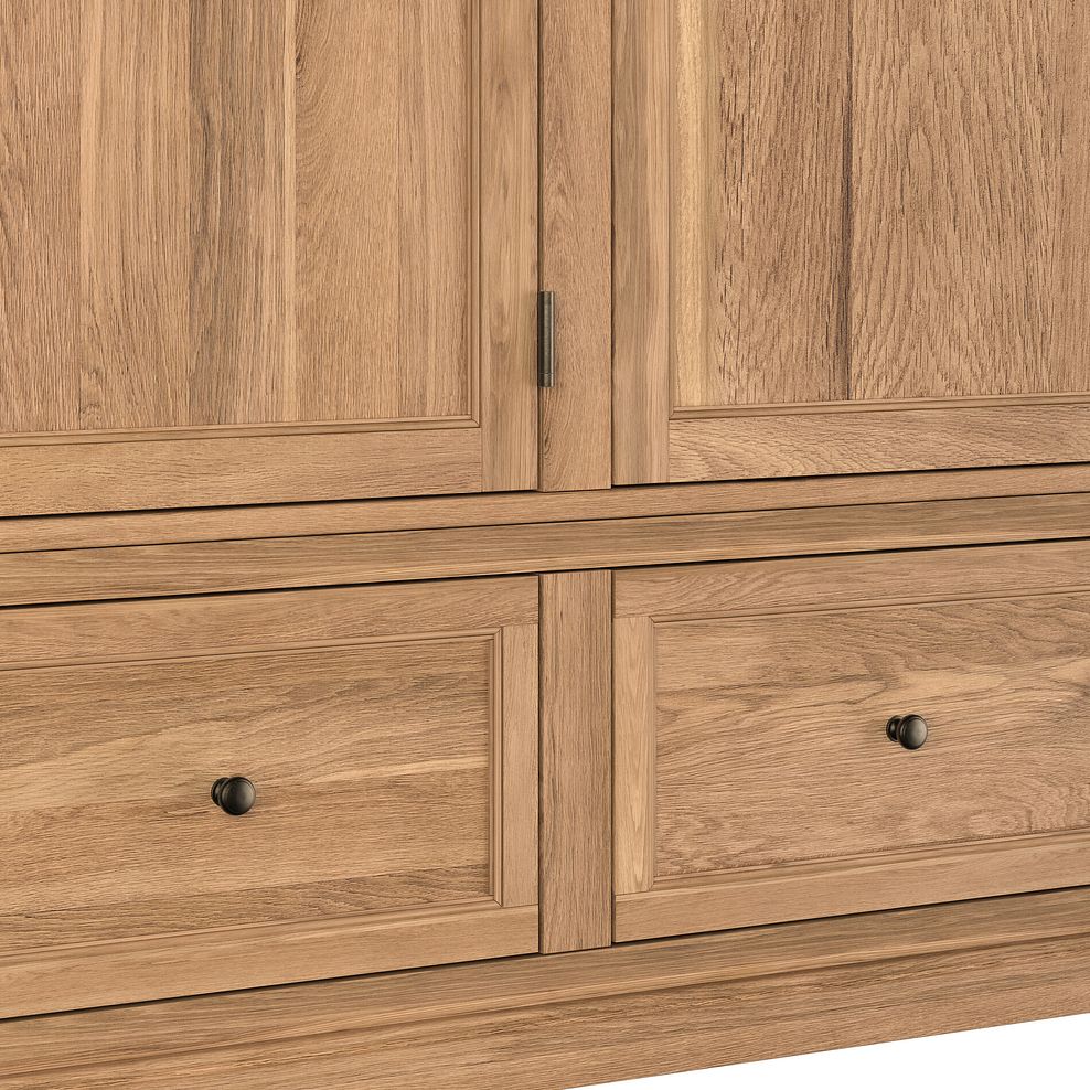 Brennan Natural Solid Oak Triple Wardrobe 10
