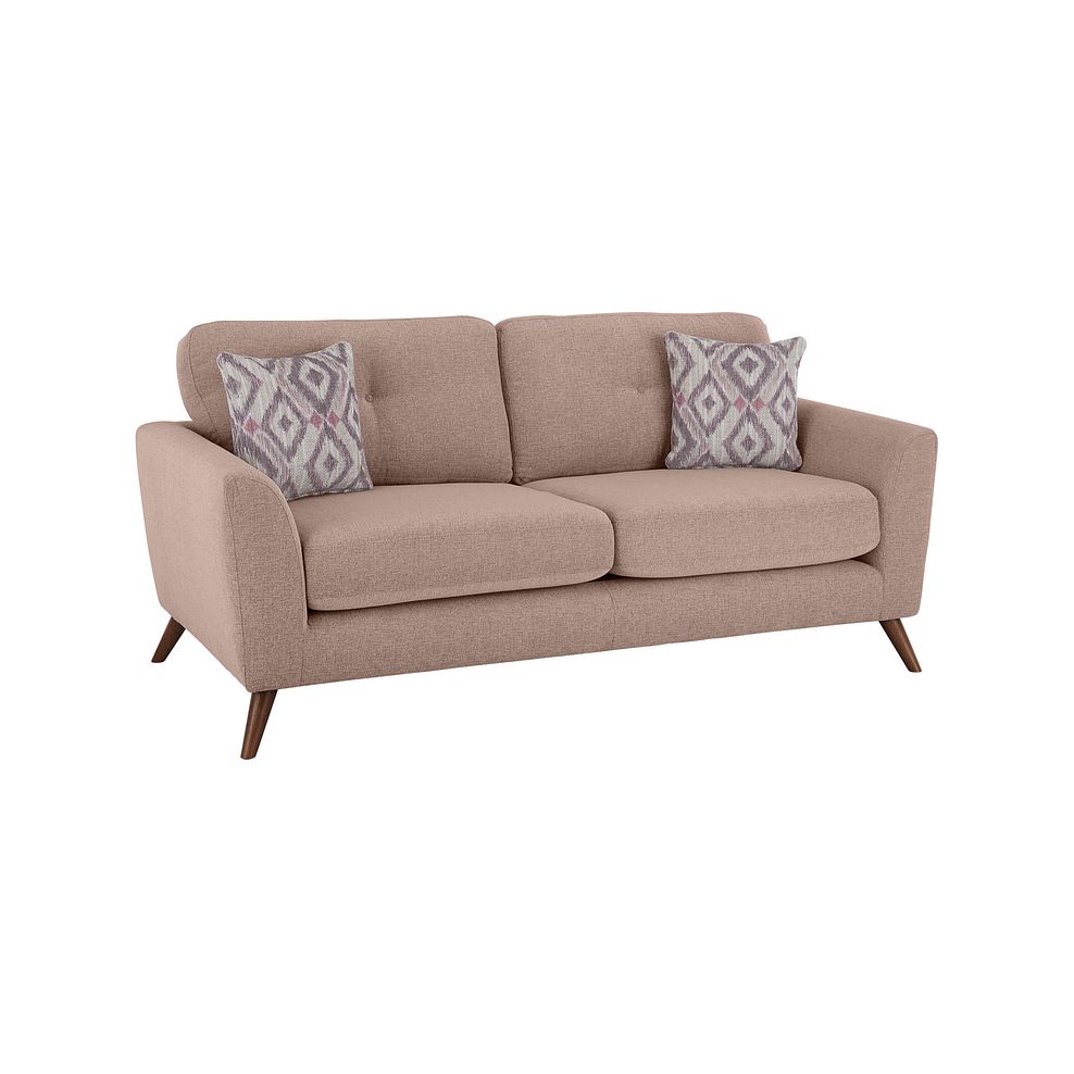 Bridgeport 3 Seater Sofa in Pink Fabric