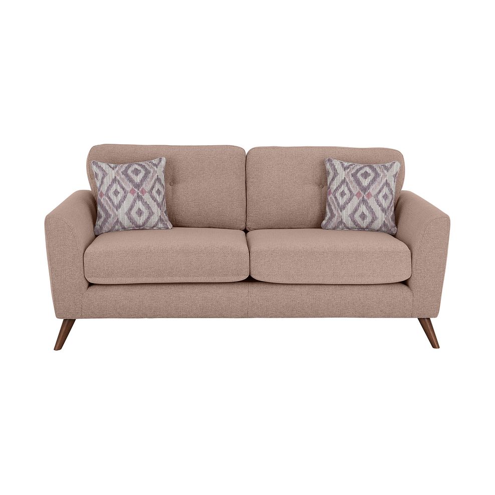 Bridgeport 3 Seater Sofa in Pink Fabric Thumbnail 2