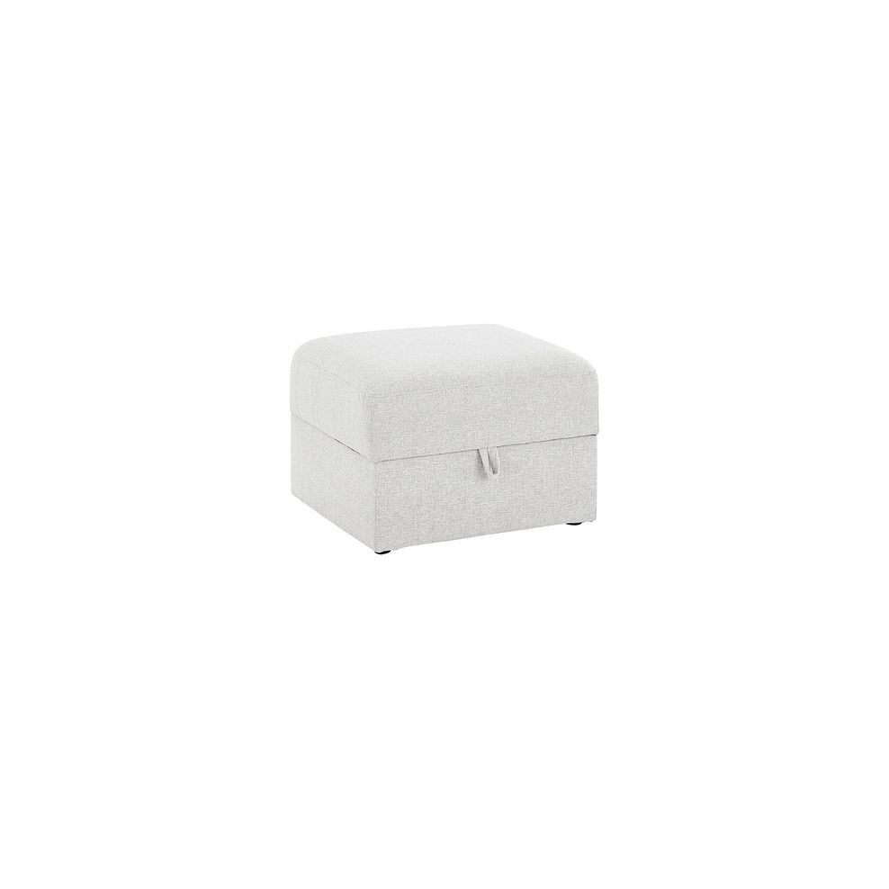 Bridgeport Storage Footstool in Cream Fabric
