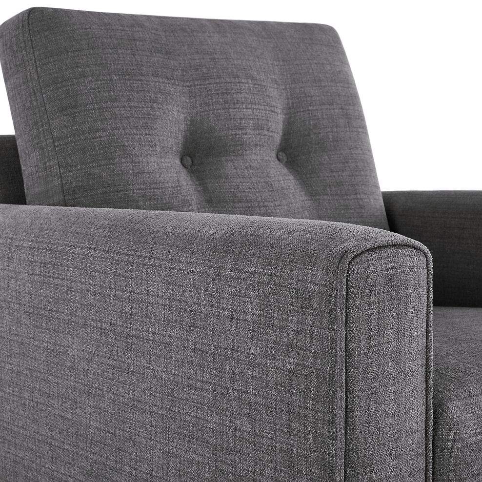 Brighton Charcoal Armchair with Charcoal Scatter 8
