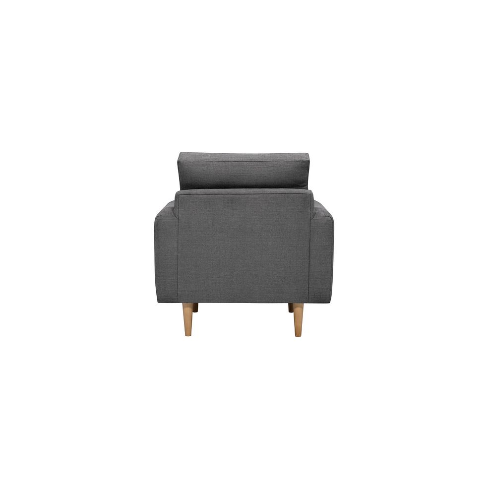 Brighton Charcoal Armchair with Charcoal Scatter 4