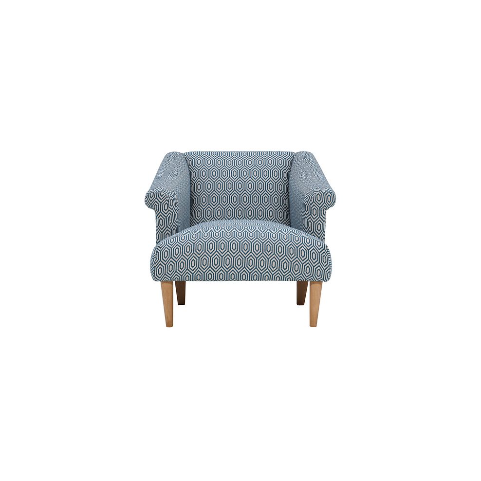 Brighton Patterned Sea Spray Accent Chair 2