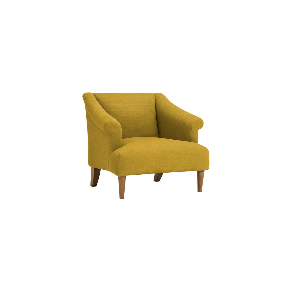 Brighton Plain Saffron Accent Chair Thumbnail 1