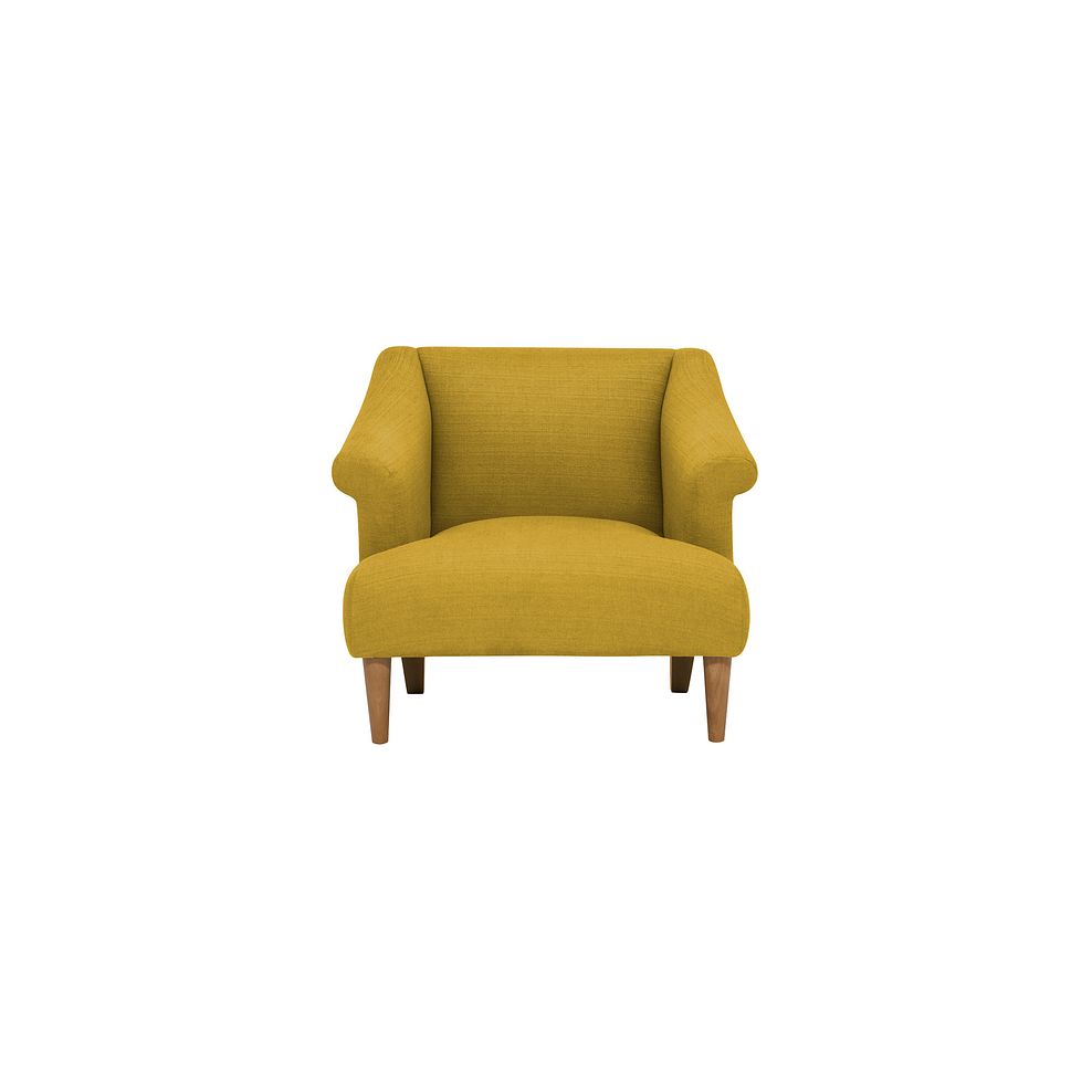 Brighton Plain Saffron Accent Chair Thumbnail 2