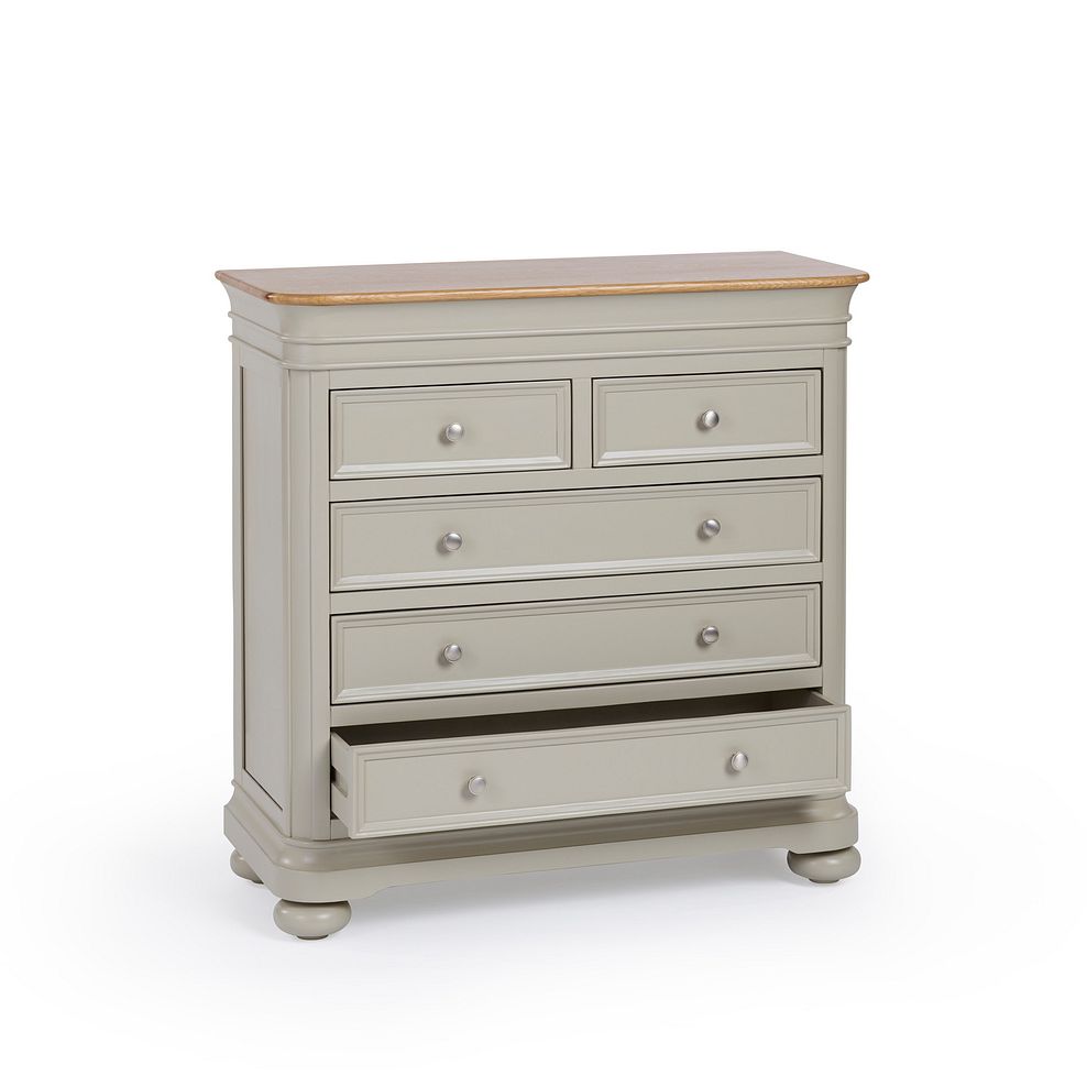 Brindle 2+3 Chest of Drawers I Natural Oak and Painted Oak Furnitureland