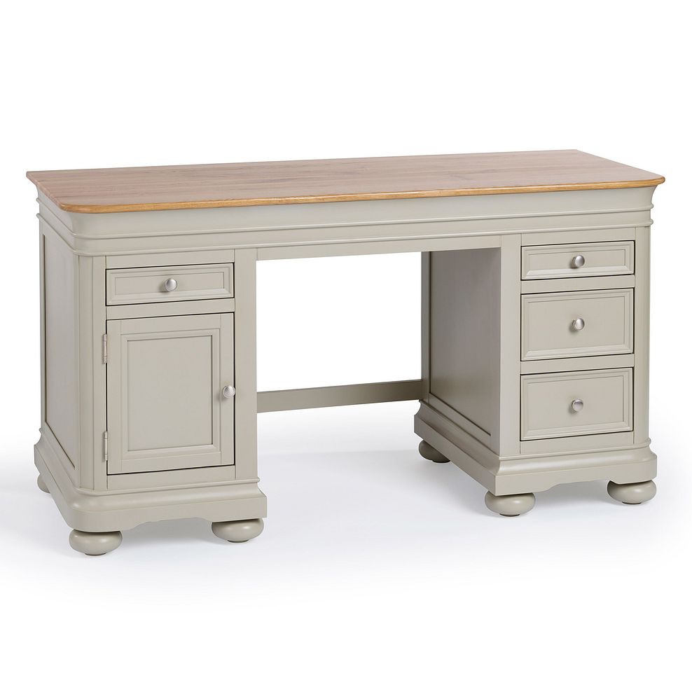 Brindle Computer Desk I Natural Oak and Painted Oak Furnitureland