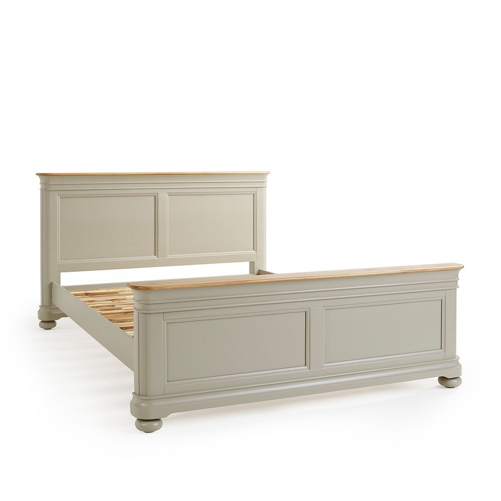 Brindle KingSize Bed I Natural Oak and Painted Oak Furnitureland