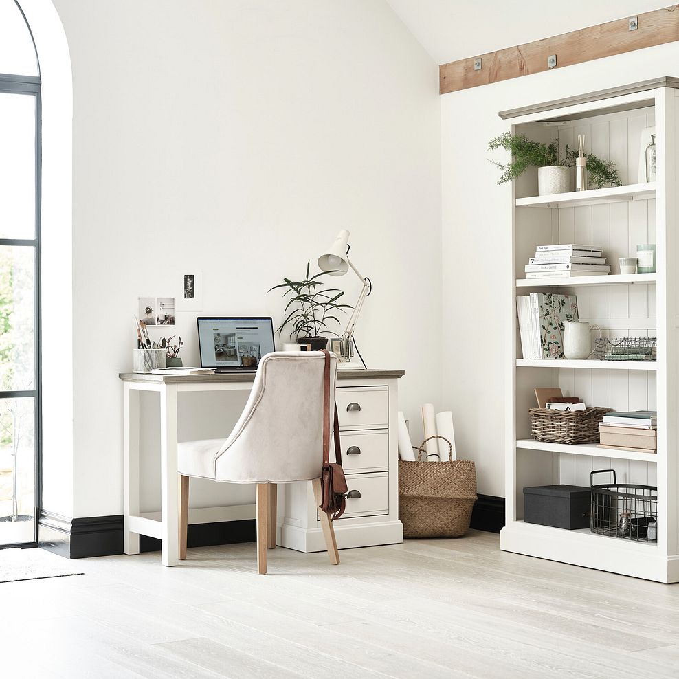 Brompton Painted Acacia and Ash Top Desk - Solid Hardwood 2