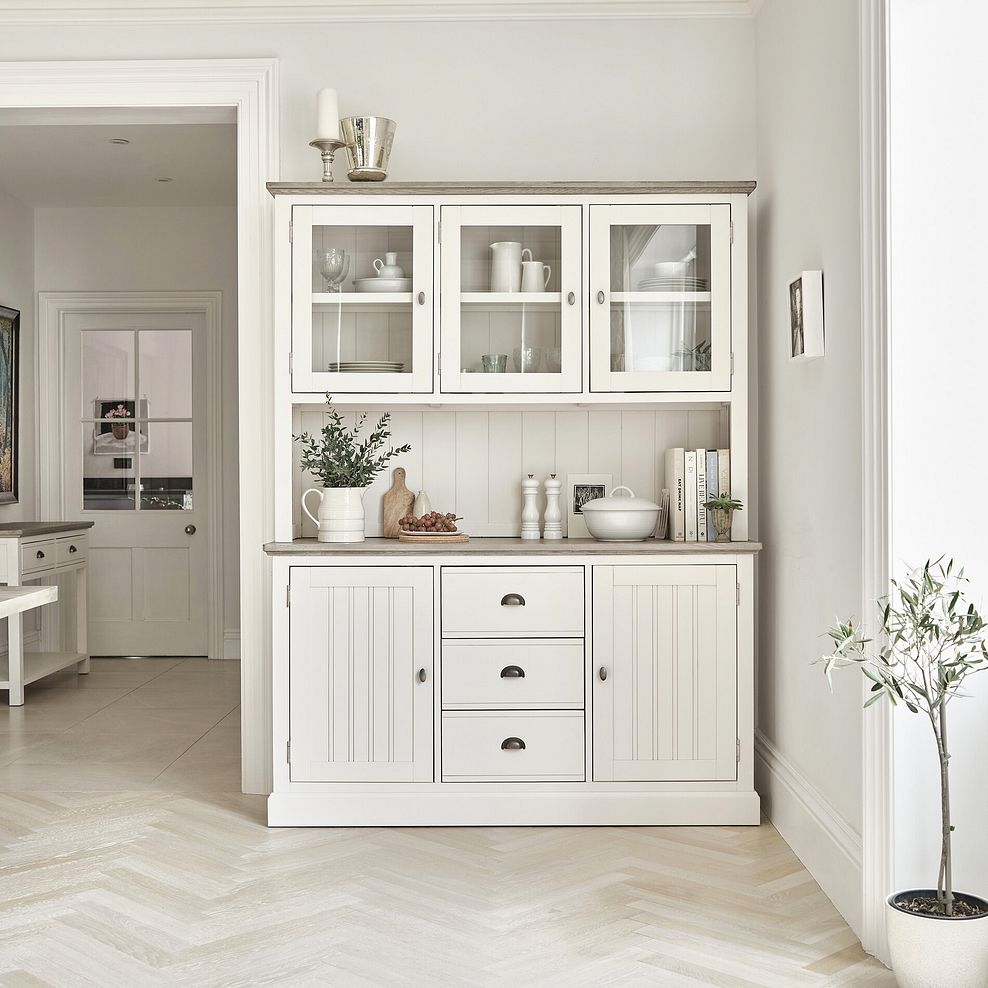 Brompton Painted Acacia and Ash Top Large Dresser - Solid Hardwood 1