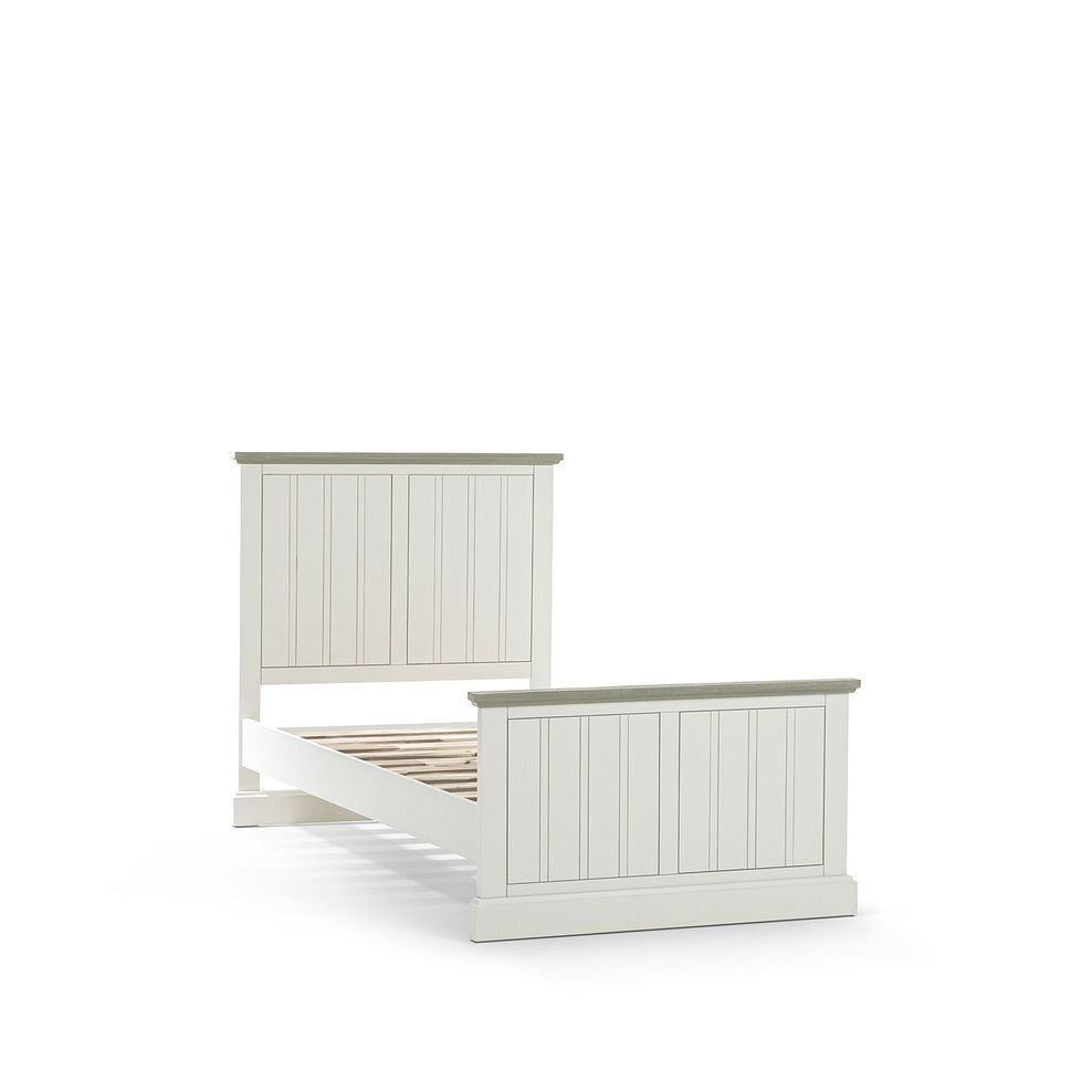 Brompton Painted Acacia and Ash Top Single Bed - Solid Hardwood 4