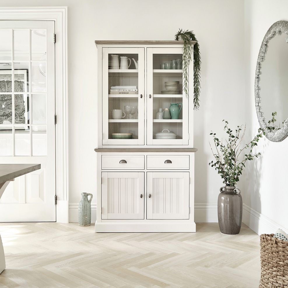 Brompton Painted Acacia and Ash Top Small Dresser - Solid Hardwood 2