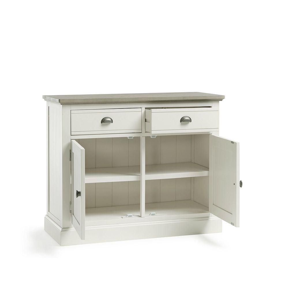 Brompton Painted Acacia and Ash Top Small Sideboard - Solid Hardwood 5