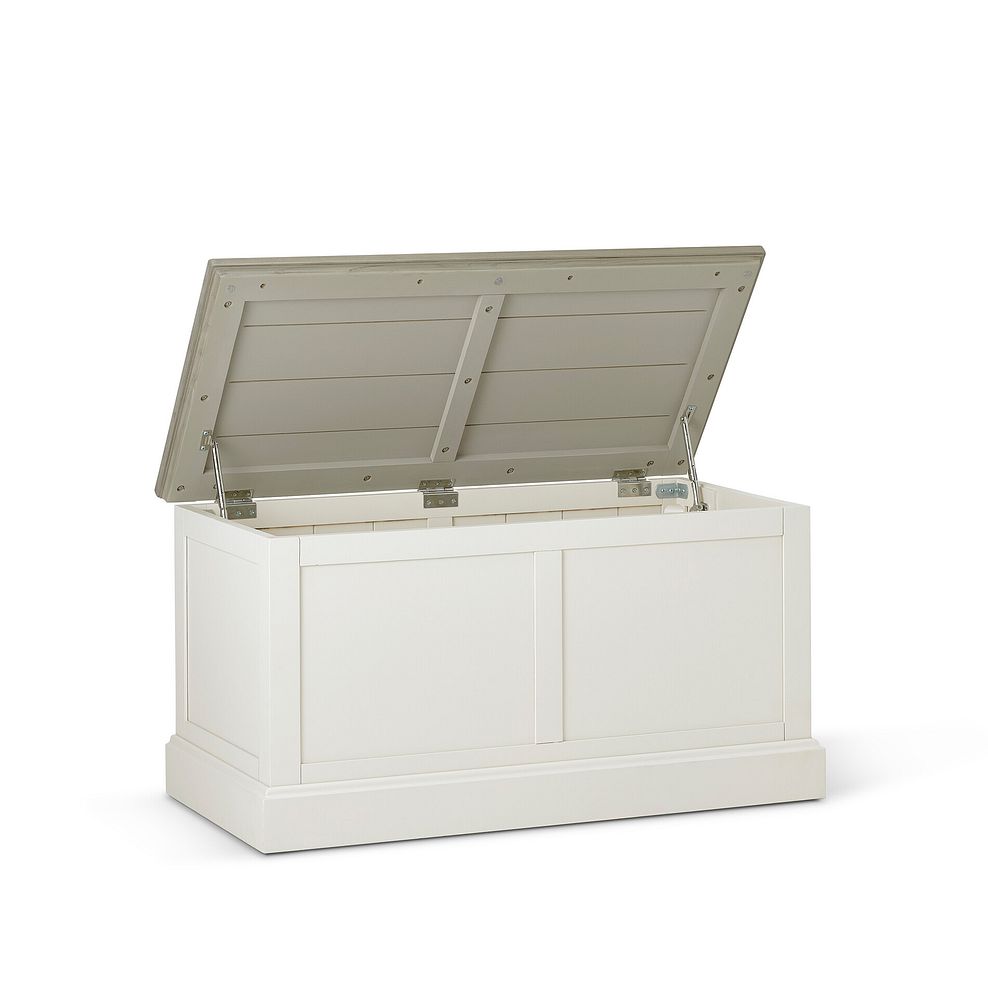 Brompton Painted Acacia and Ash Top Blanket Box - Solid Hardwood 5