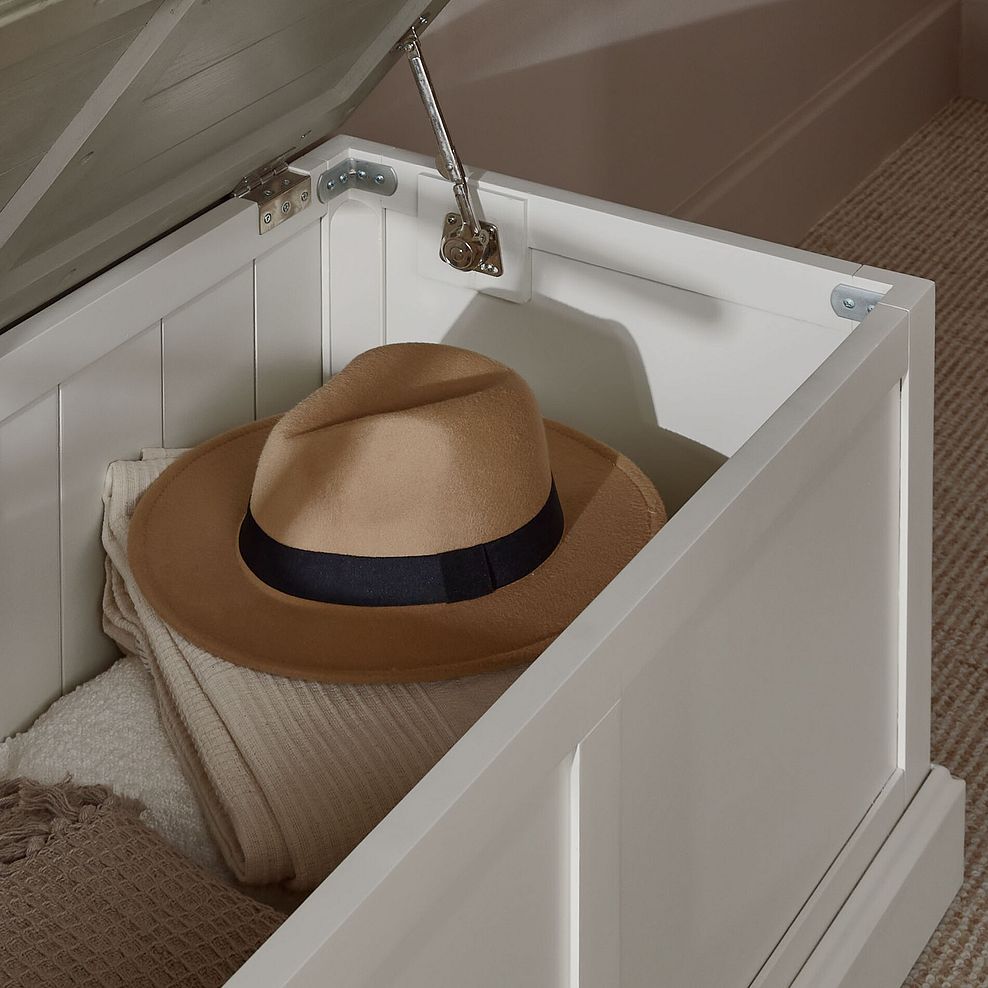 Brompton Painted Acacia and Ash Top Blanket Box - Solid Hardwood 3