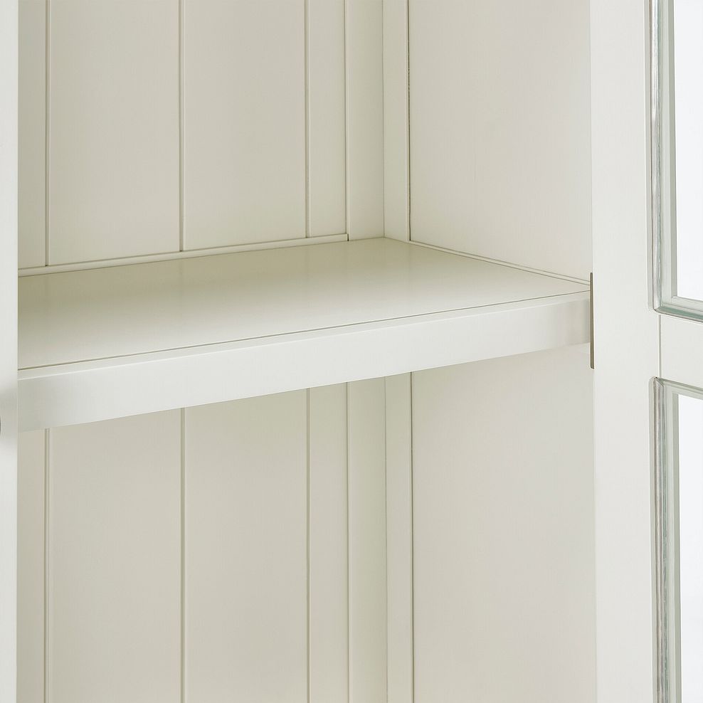 Brompton Painted Acacia and Ash Top Display Cabinet - Solid Hardwood 8