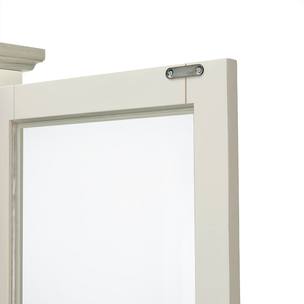 Brompton Painted Acacia and Ash Top Display Cabinet - Solid Hardwood 10