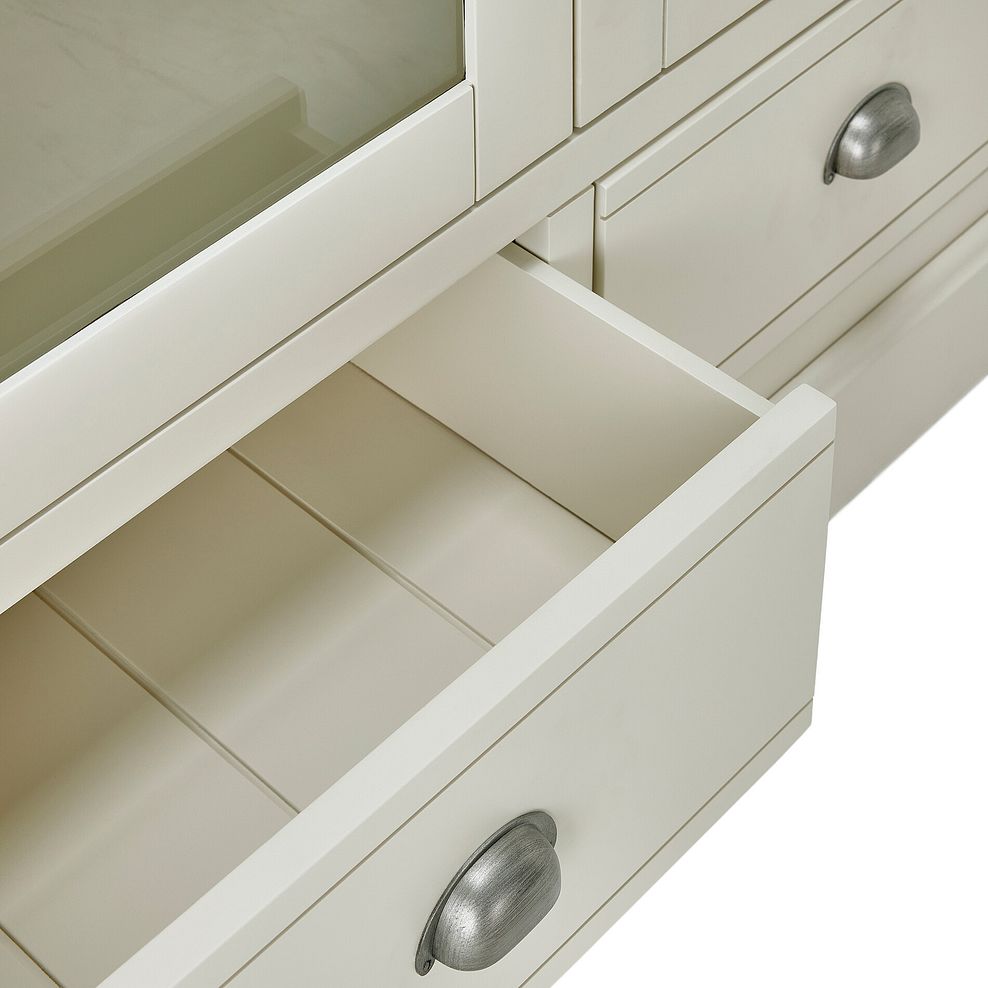 Brompton Painted Acacia and Ash Top Display Cabinet - Solid Hardwood 11