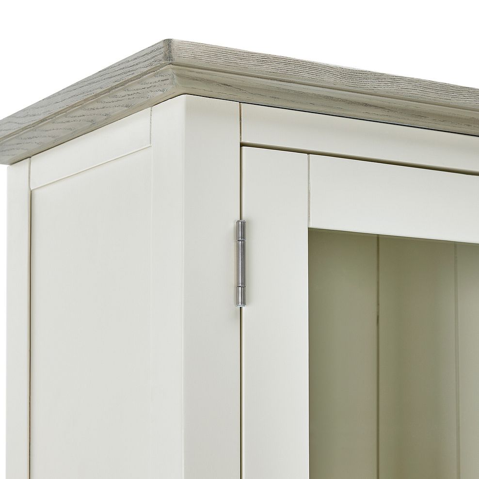 Brompton Painted Acacia and Ash Top Display Cabinet - Solid Hardwood 12
