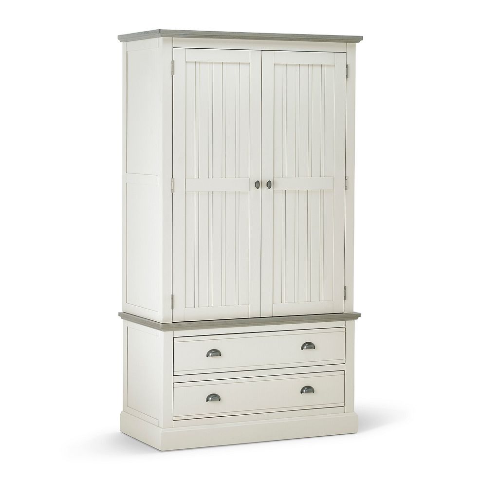 Brompton Painted Acacia and Ash Top Large Larder - Solid Hardwood 7