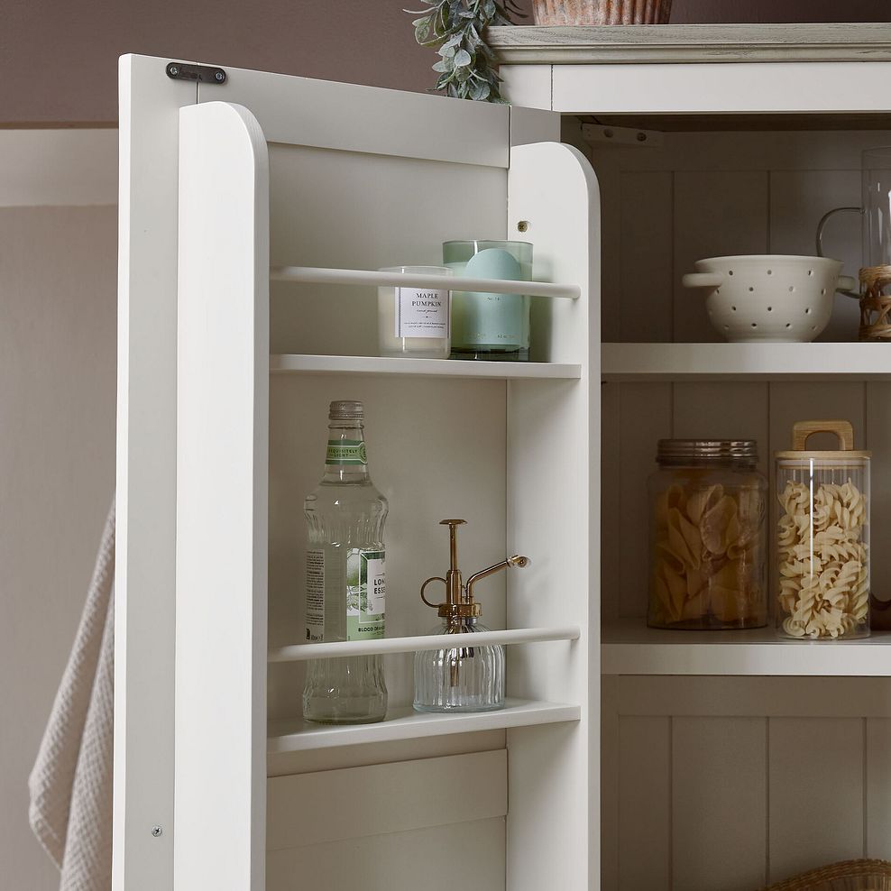 Brompton Painted Acacia and Ash Top Large Larder - Solid Hardwood 5