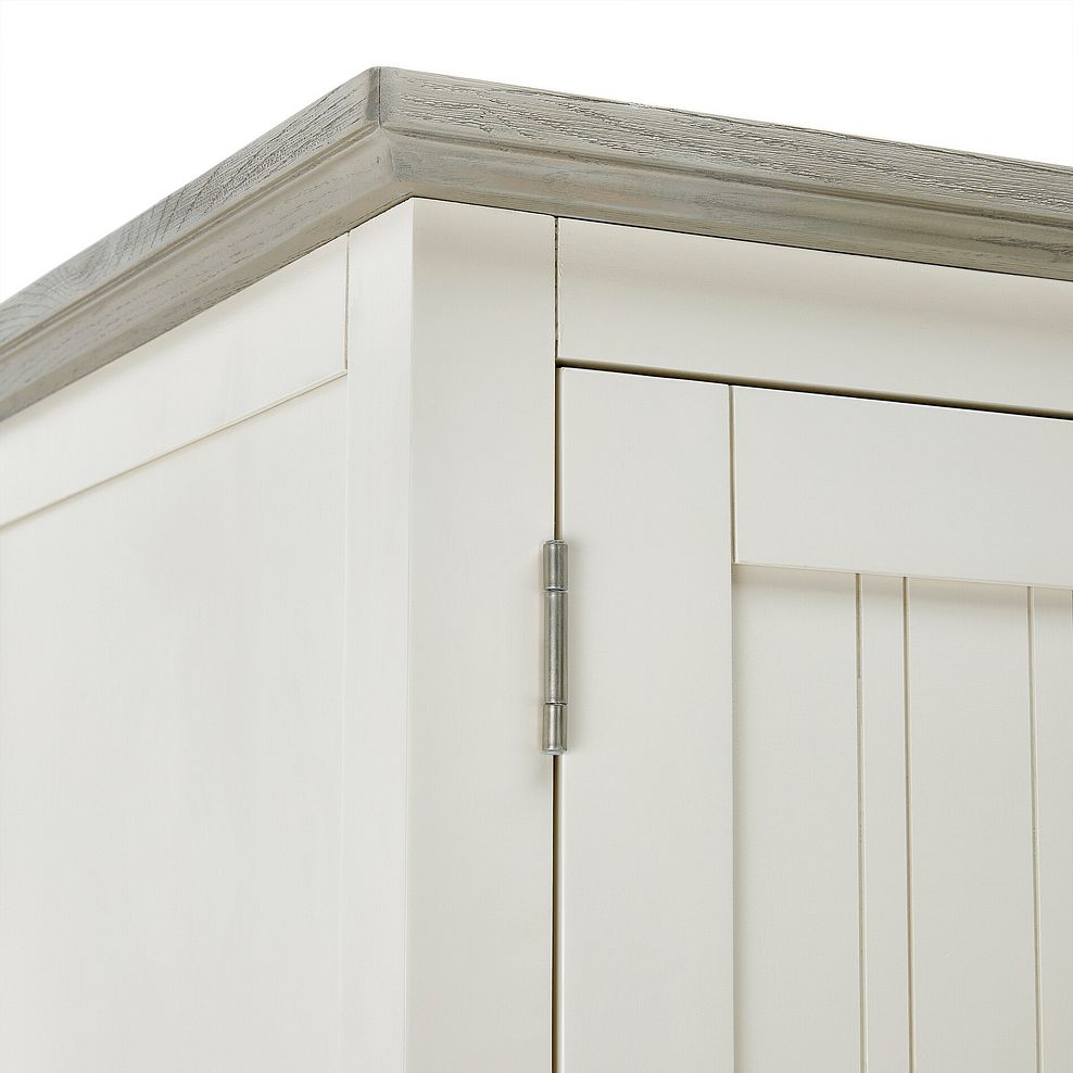 Brompton Painted Acacia and Ash Top Large Larder - Solid Hardwood 10