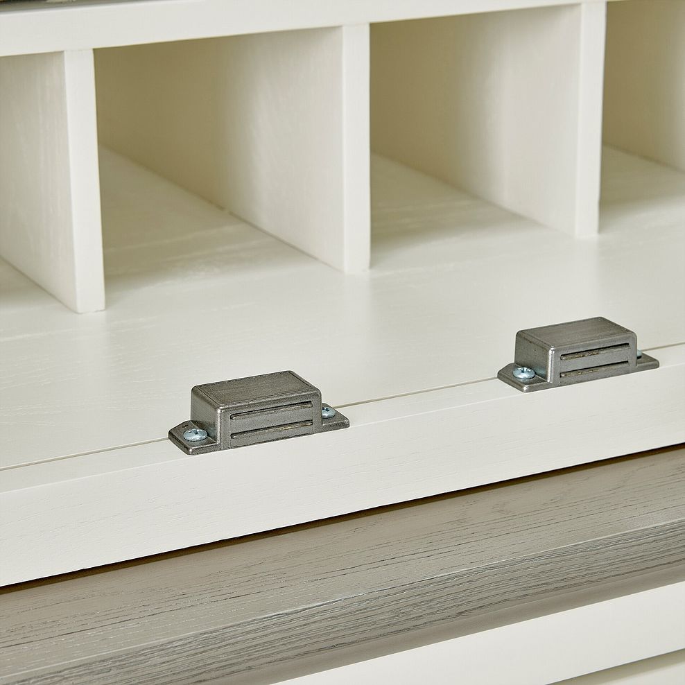 Brompton Painted Acacia and Ash Top Large Larder - Solid Hardwood 14