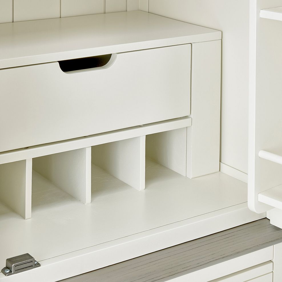 Brompton Painted Acacia and Ash Top Small Larder - Solid Hardwood 8