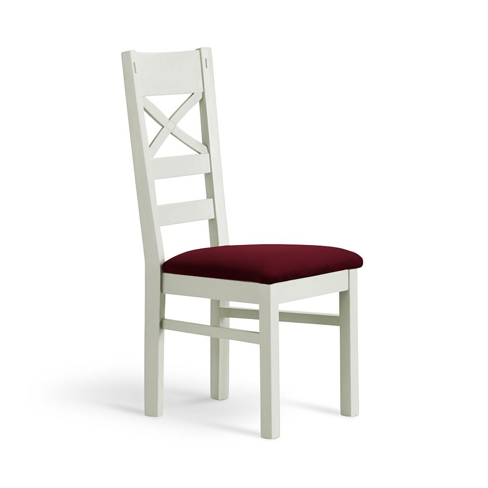 Brompton Painted Acacia Dining Chair with a Shiraz Velvet Seat 1
