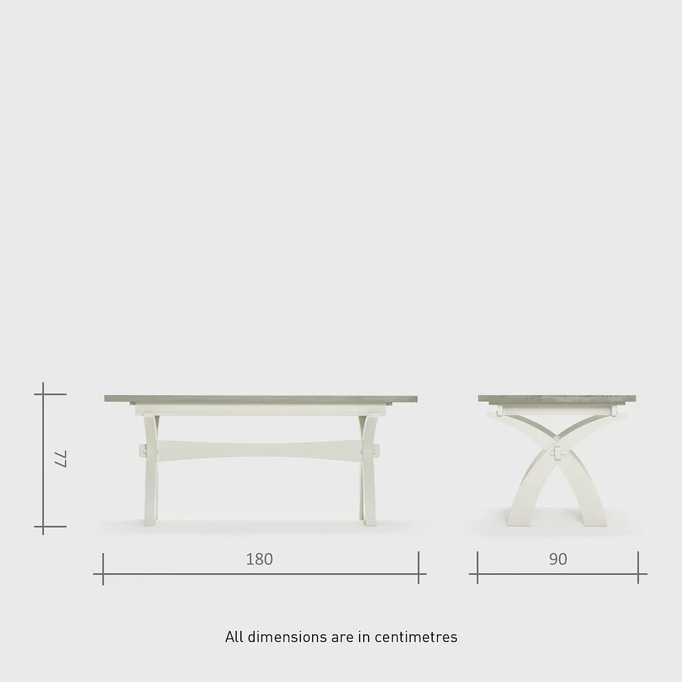 Brompton Dining Table + 8 Brompton Dining Chairs with Plain Grey Fabric Pads 7