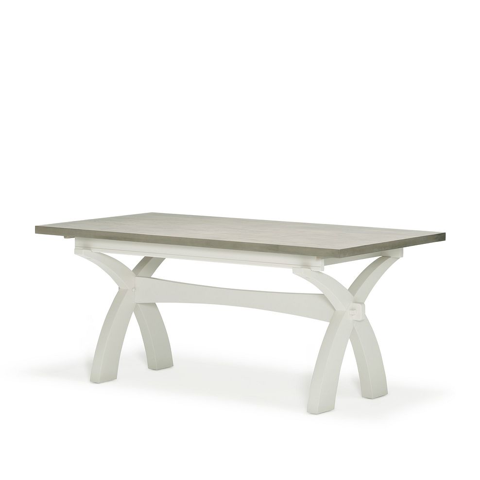 Brompton Painted Acacia and Ash Top 8 Seater Dining Table - Solid Hardwood 2