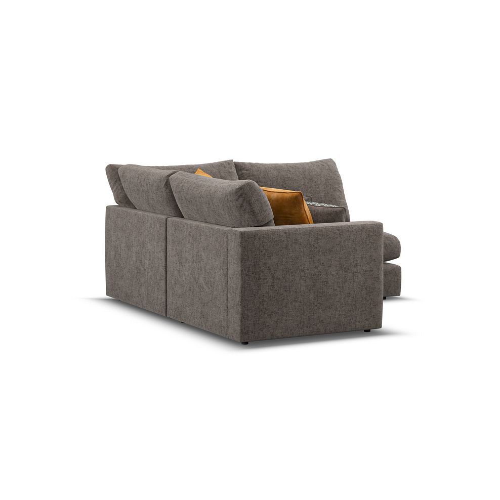 Malvern 3 Seat Left Hand Modular Corner Sofa in Brown fabric - Group 6 3