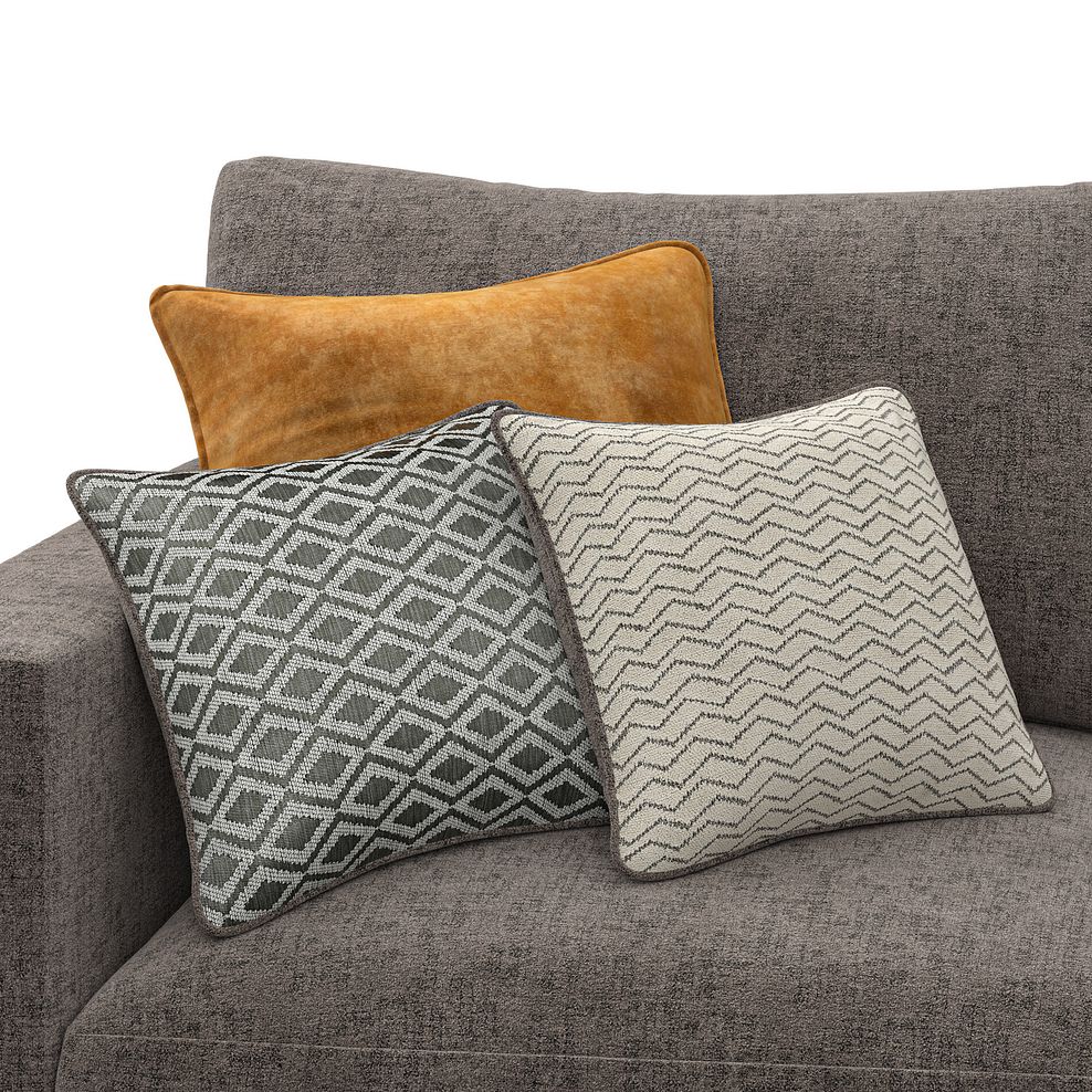 Malvern 3 Seat Left Hand Modular Corner Sofa in Brown fabric - Group 6 5