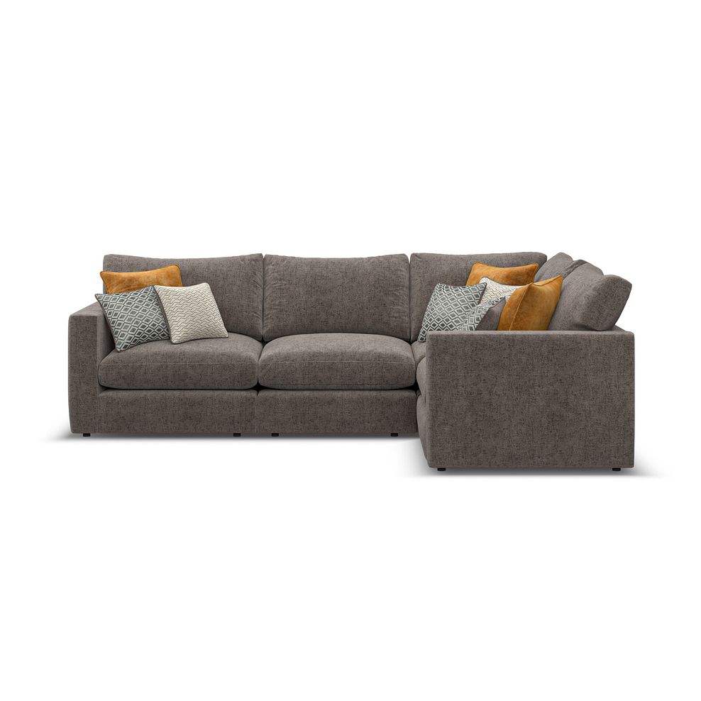 Malvern 4 Seat Modular Corner Sofa in Brown fabric - Group 2  2