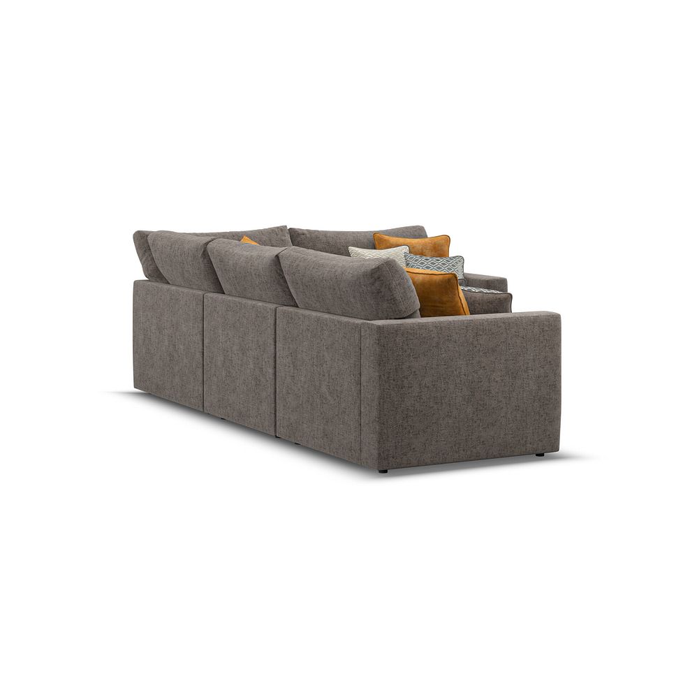 Malvern 4 Seat Modular Corner Sofa in Brown fabric - Group 2  3
