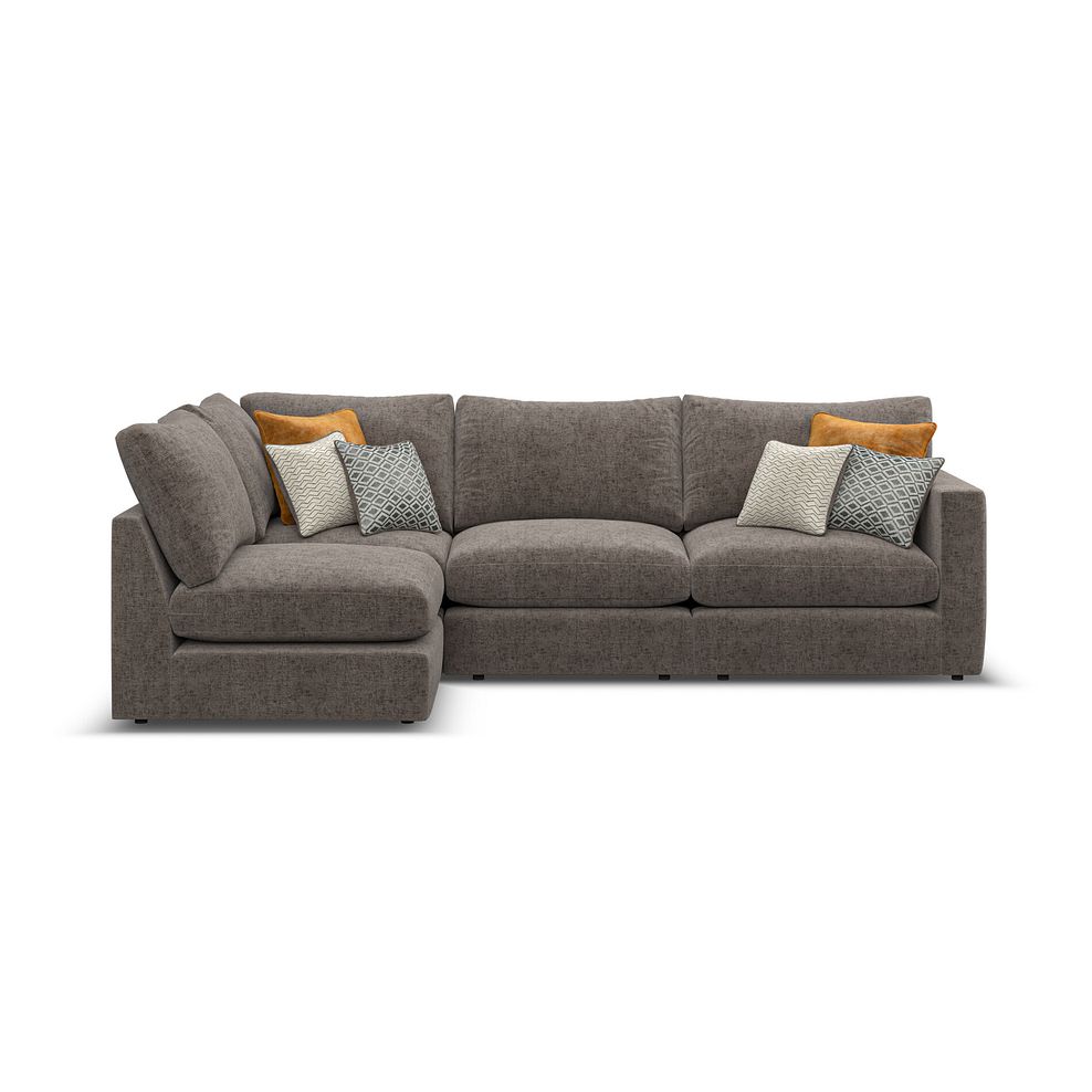 Malvern 4 Seat Right Hand Modular Corner Sofa in Brown fabric - Group 5 2