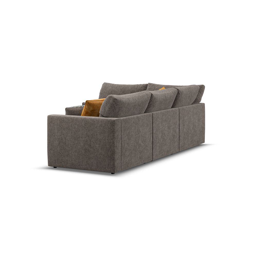 Malvern 4 Seat Right Hand Modular Corner Sofa in Brown fabric - Group 5 3
