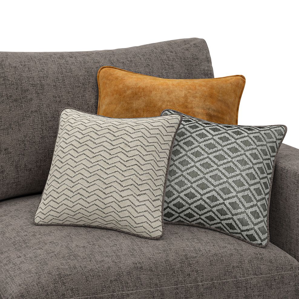 Malvern 4 Seat Right Hand Modular Corner Sofa in Brown fabric - Group 5 7