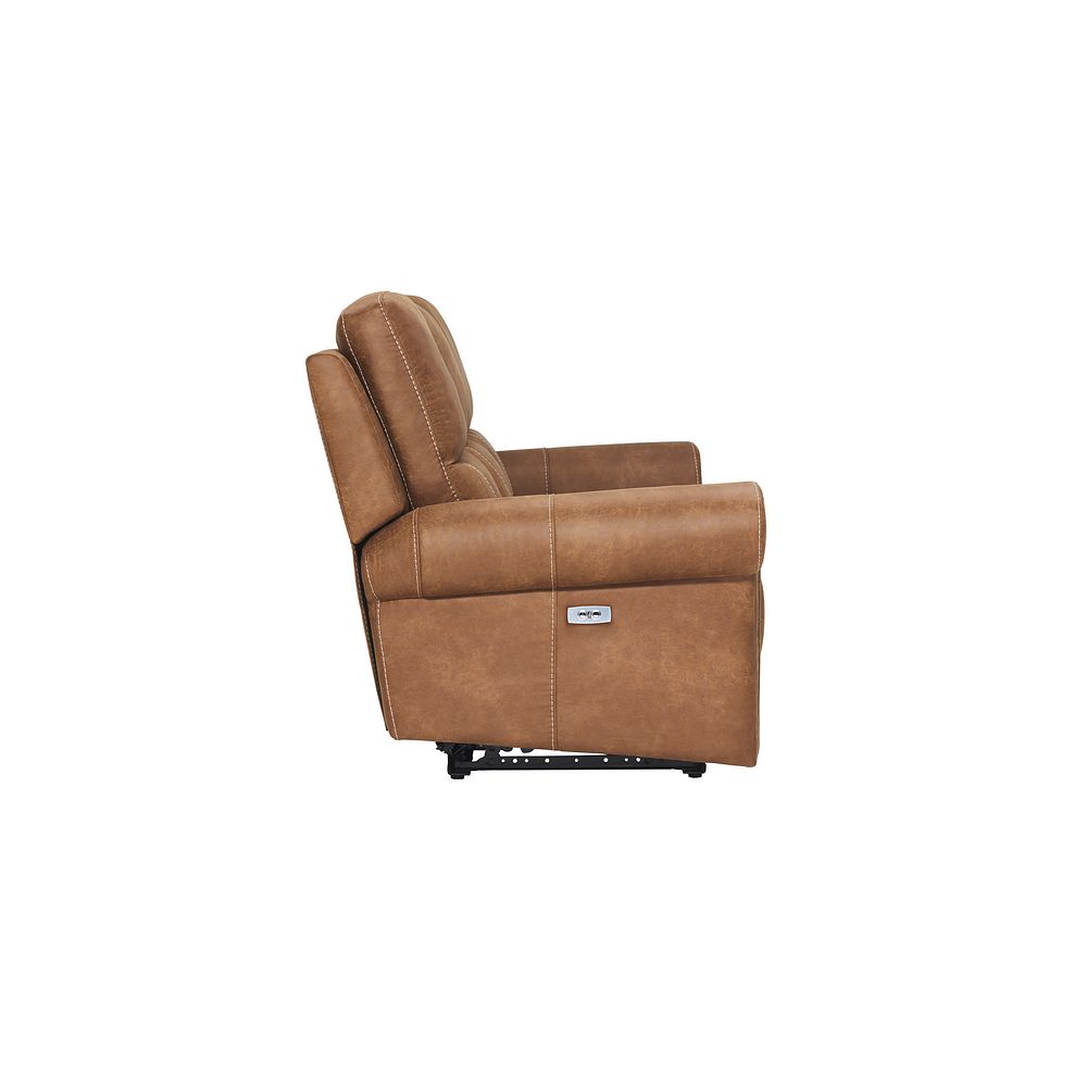 Colorado 3 Seater Electric Recliner in Ranch Brown Fabric 9