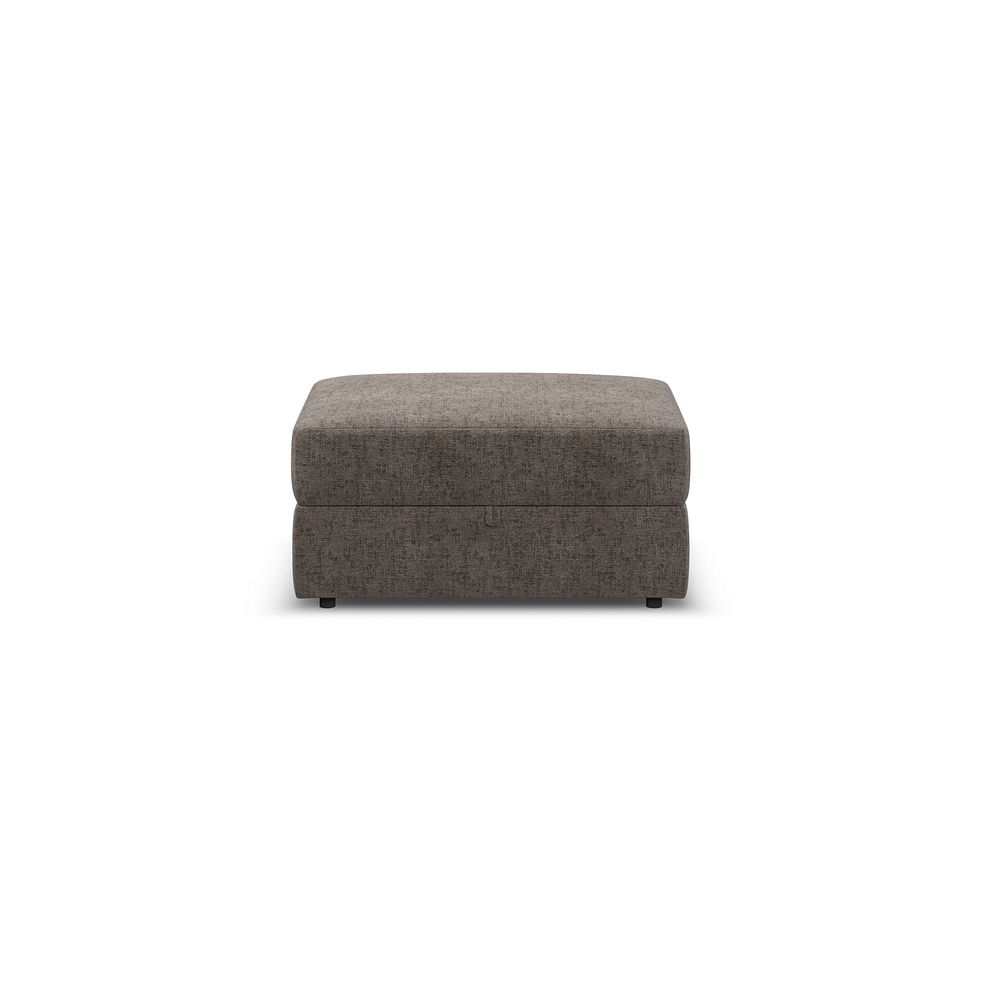 Malvern Storage Footstool in Brown fabric 3