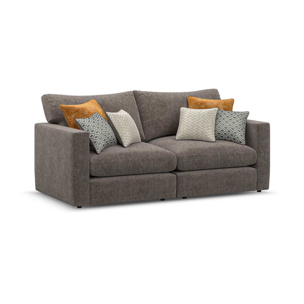 Malvern 2 Seater Modular Sofa in Brown fabric - Group 8 1