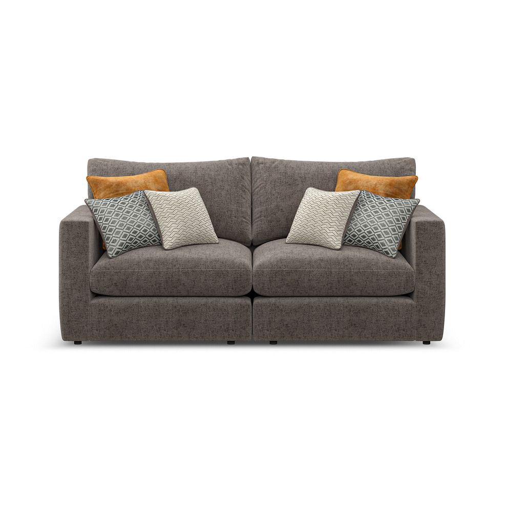 Malvern 2 Seater Modular Sofa in Brown fabric - Group 8 2