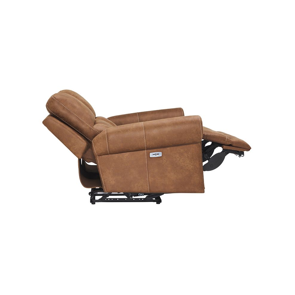 Colorado 2 Seater Electric Recliner in Ranch Brown Fabric 10